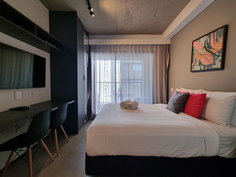 Incrivel Studio Jardins/Rebouças/HC com Ar/Wifi