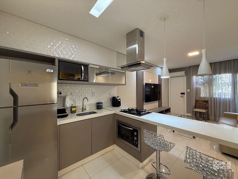Apartamento Moderno • Alphaville • 1 Quarto • Ar