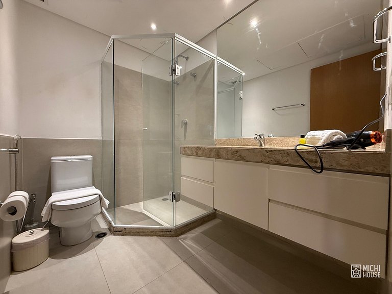 Perfeito Flat na Av Principal de Alpha com Ar/Wifi