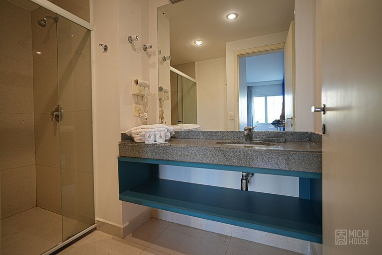 Novo Flat Alphaville Al Mamore Piscina com Ar/Wifi