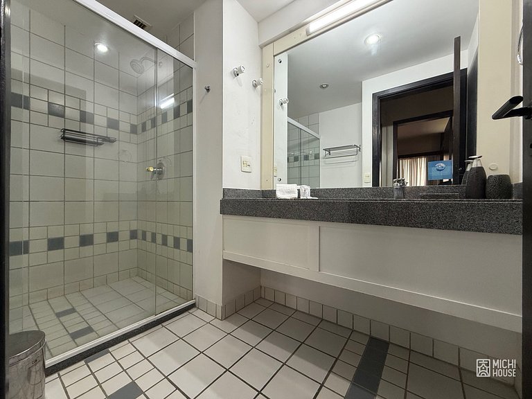 Moderno Flat Centro Alphaville com Ar/Wifi