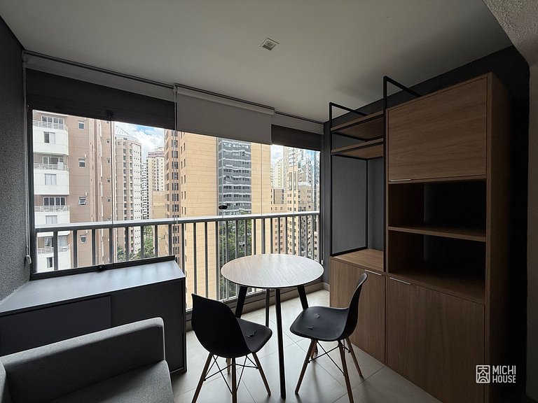 Maravilhoso Studio Moema Av Ibirapuera com Ar/Wifi
