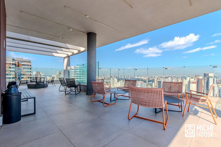 Studio a 2 min Metro Paraiso • Paulista • com Ar