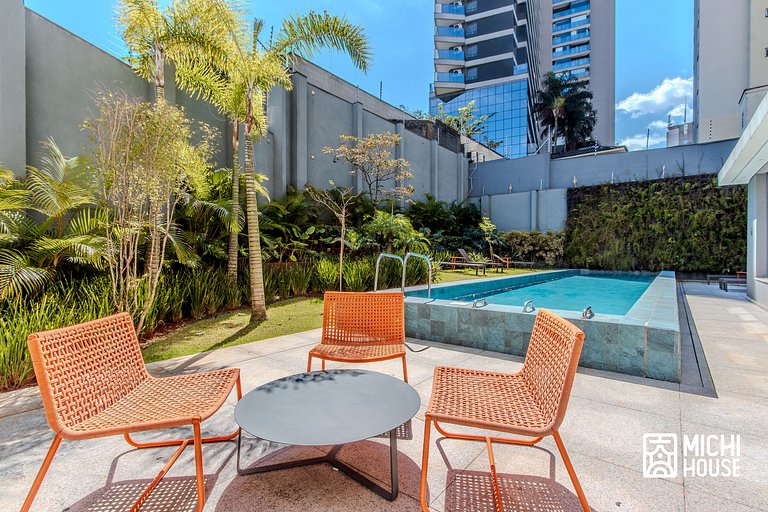 Studio a 2 min Metro Paraiso • Paulista • com Ar