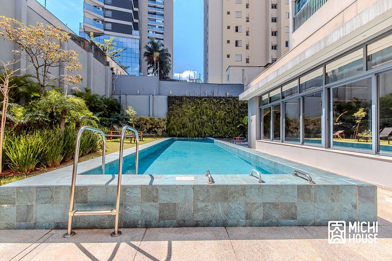 Studio Executivo a 2 min do Metro Paraiso com Ar