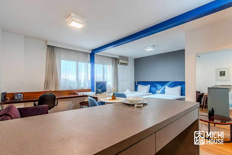 Apartamento Executivo Alphaville • Pratico • Ar