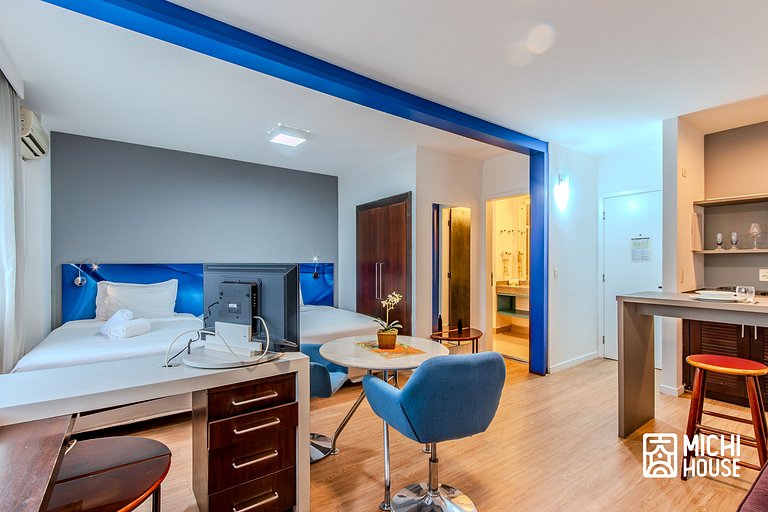 Apartamento Executivo Alphaville • Pratico • Ar