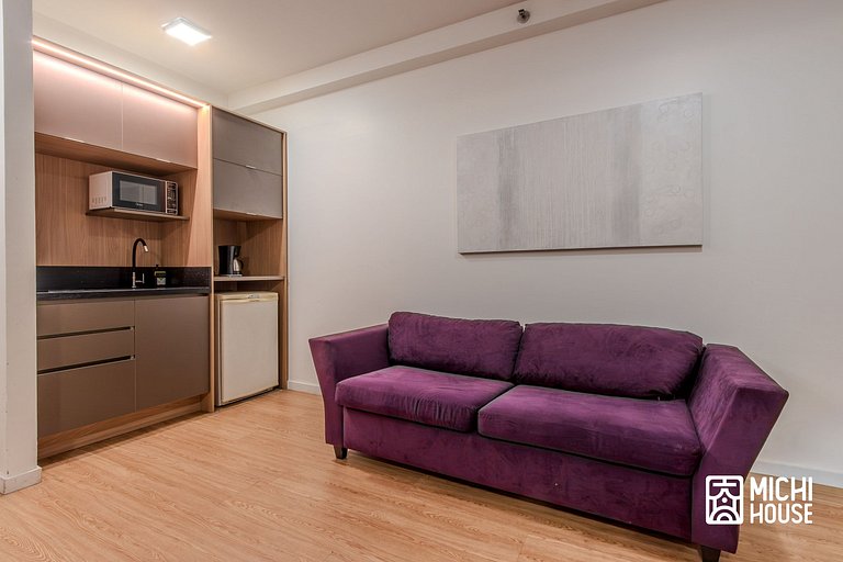 Moderno Flat Executivo • Alphaville • Ar • Wifi