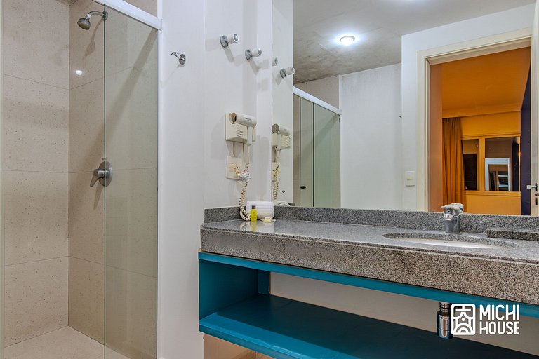 Moderno Flat Executivo • Alphaville • Ar • Wifi