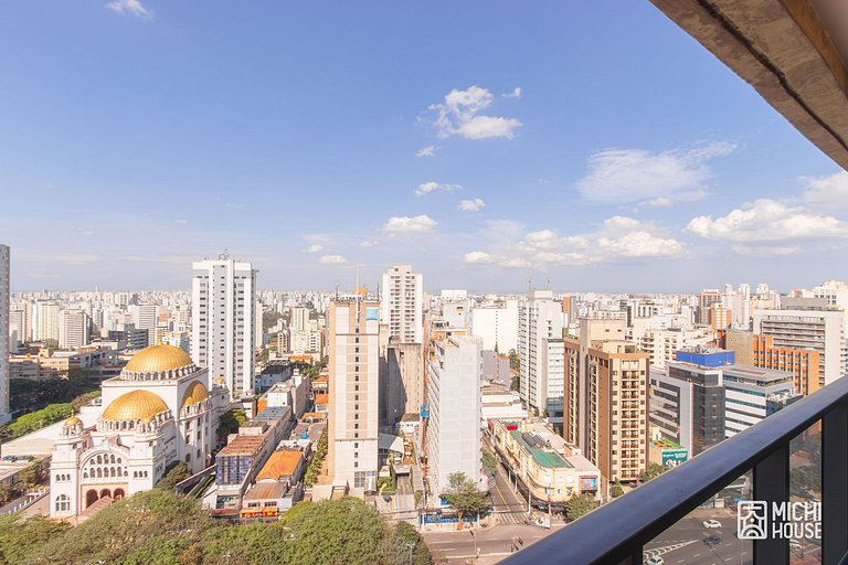 Studio Executivo a 1 minuto do Metro Paraiso